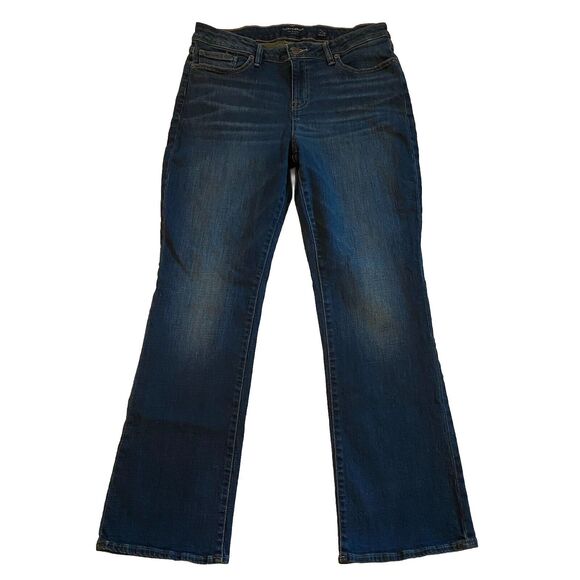 Lucky Brand Jeans Womens 14 Lolita Low Rise Boot Stretch Denim Distressed Preppy - Picture 1 of 11